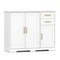 MDF Sideboard Cabinet With 2 Doors Drawers Bottom Shelf Contemporary Style